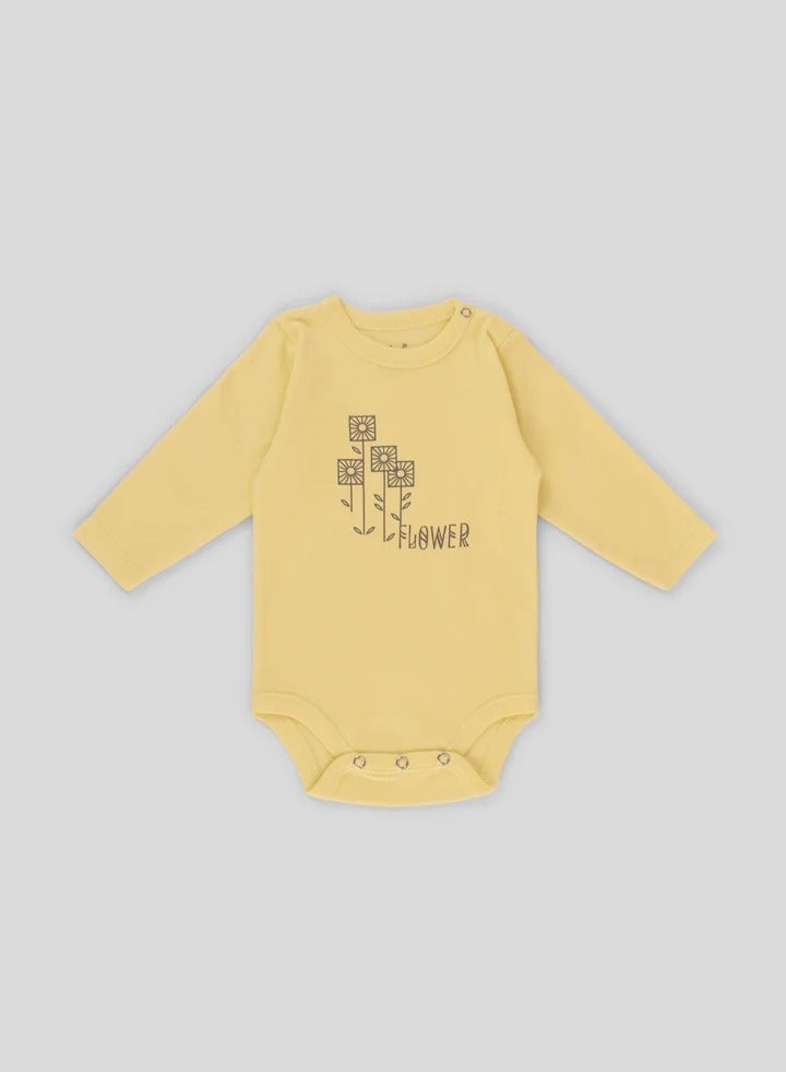 جونيور ملابس داخلية بأكمام طويلة للأطفال الرضع، عبوة من 6 قطع، تصاميم متعددة، قطن 100% - للبنات - Image 5